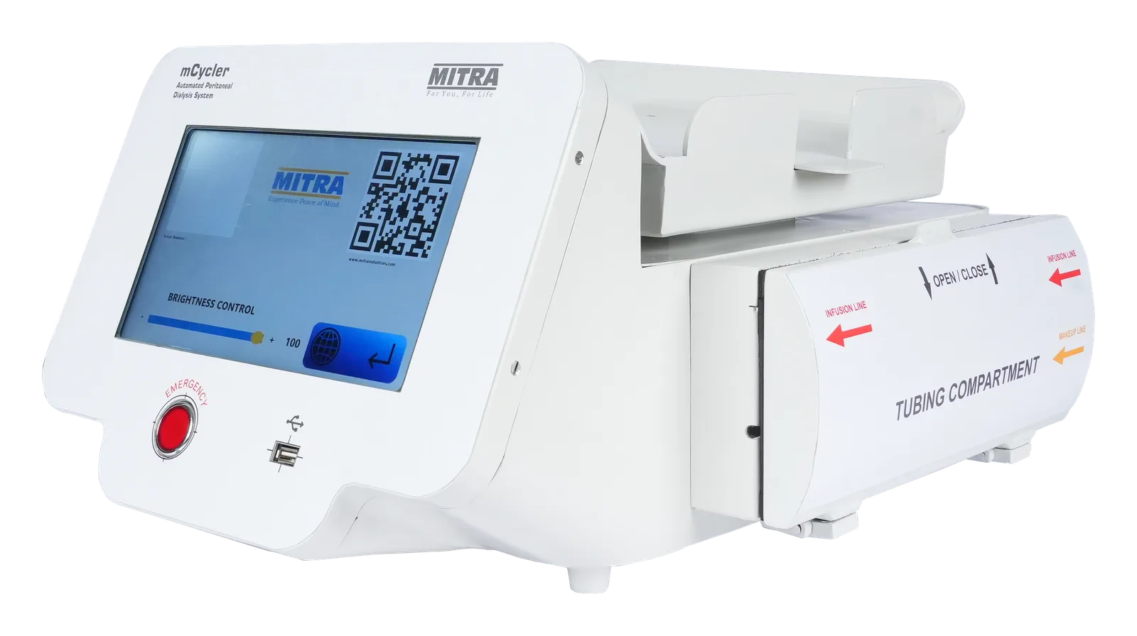 Mitra APD mCYCLER automated peritoneal dialysis system